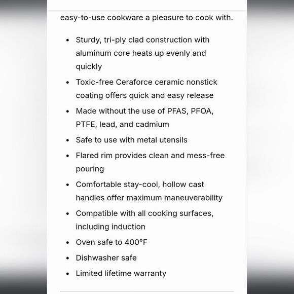 Henckels Release Ceramic Non-Stick 8" Fry Pan - Picture 10 of 10